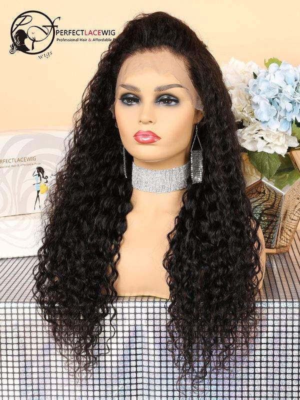 Brazilian Virgin Hair Deep Wave 360 Lace Wig Pre Plucked Hairline With Baby Hair 360LW39