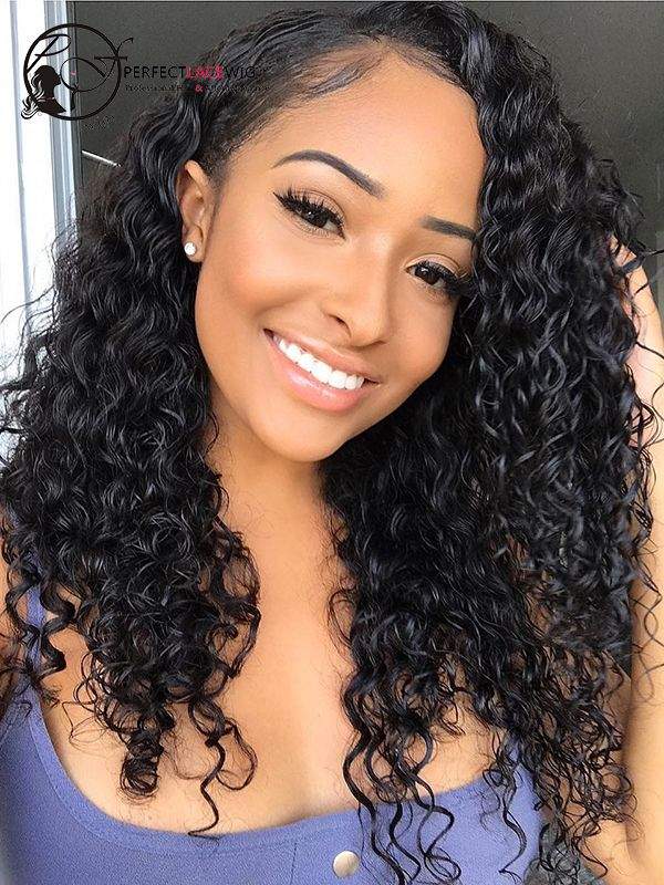 Deep Wave Brazilian Virgin Hair Full Lace Wigs 2 