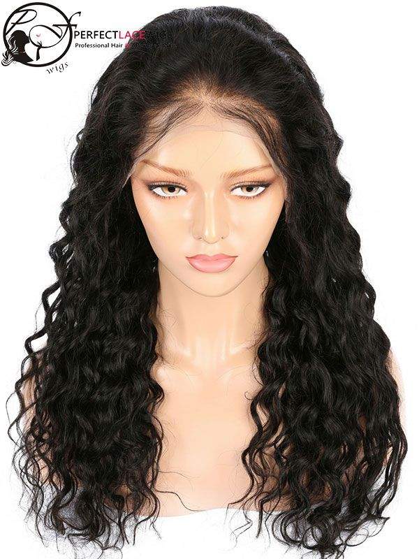 Wig popular With Baby Hair Pre Plucked Natural Color